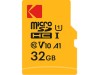 KODAK mSD 32GB UHS-I U1/V10/C10 Y/R/B Card+Adapter